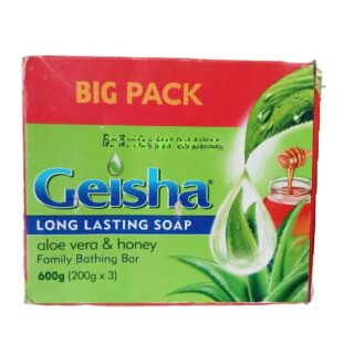 Geisha Aloe Vera and Honey Big Pack Family Bathing Soap 600g(3x200g)