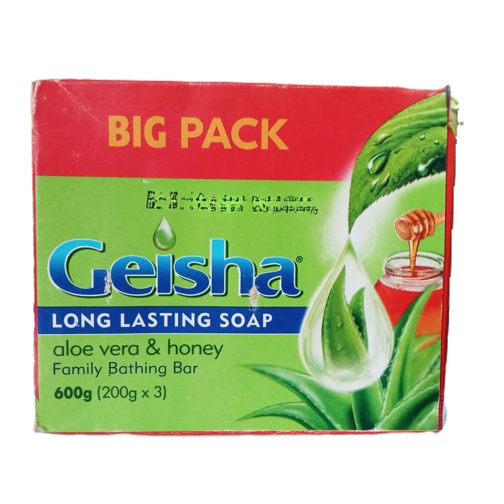 Geisha Aloe Vera and Honey Big Pack Family Bathing Soap 600g(3x200g)