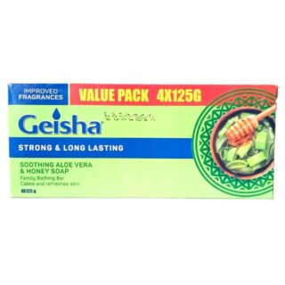 Geisha Soothing Aloe Vera and Honey Soap 4X125g