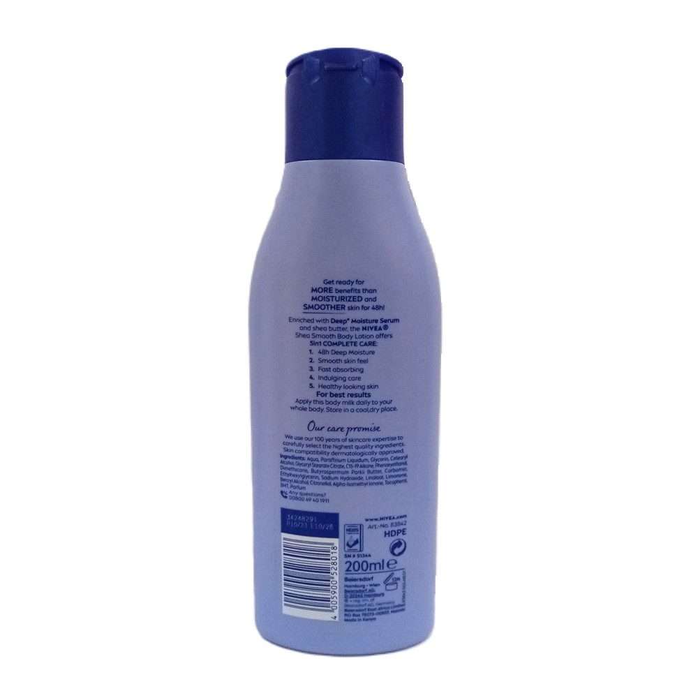 Nivea Shea Smooth 5in1 Body Lotion 200ml - Image 2